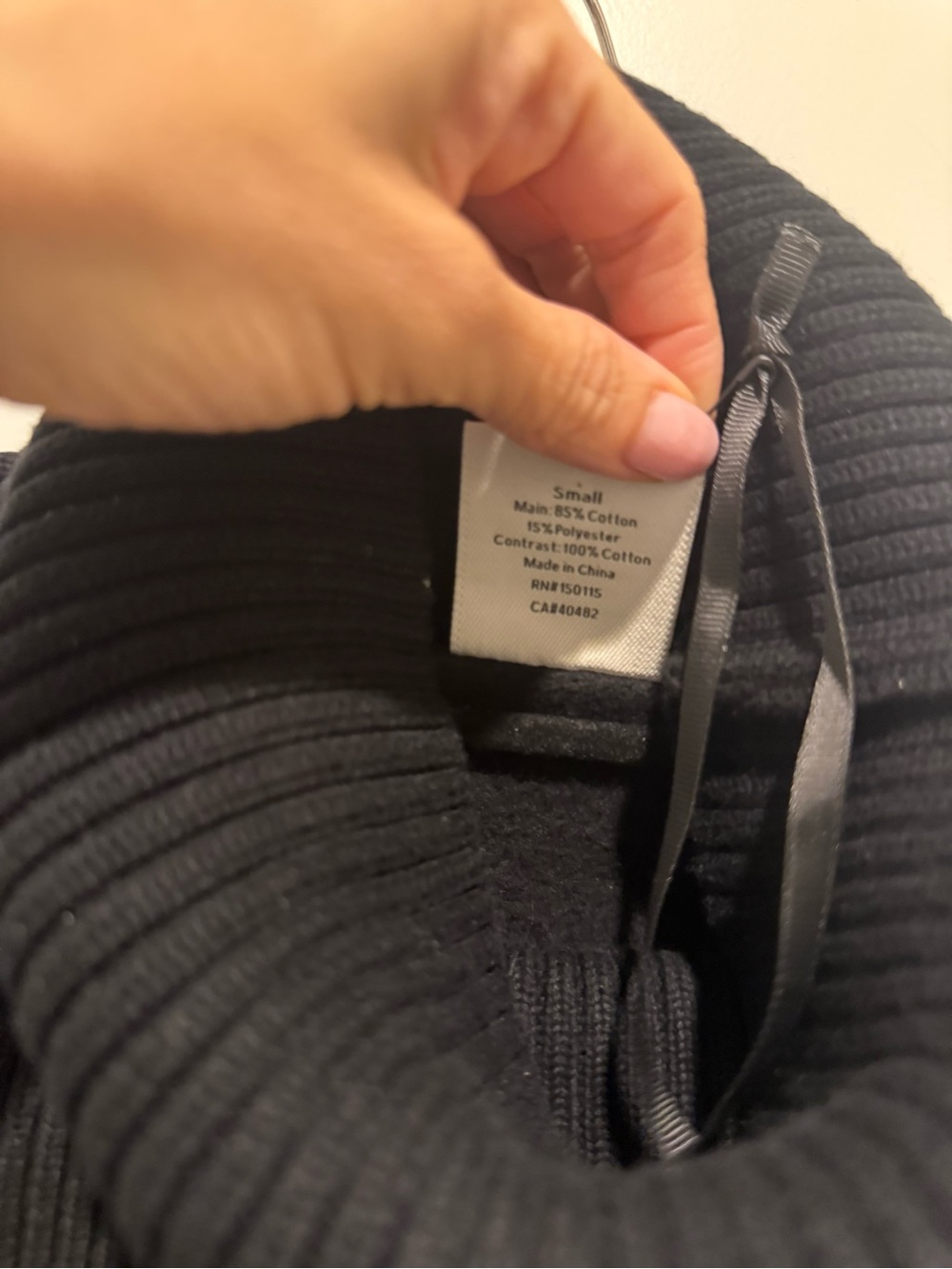 Varley Black Turtleneck Drawstring Pullover - Picture 4 of 8